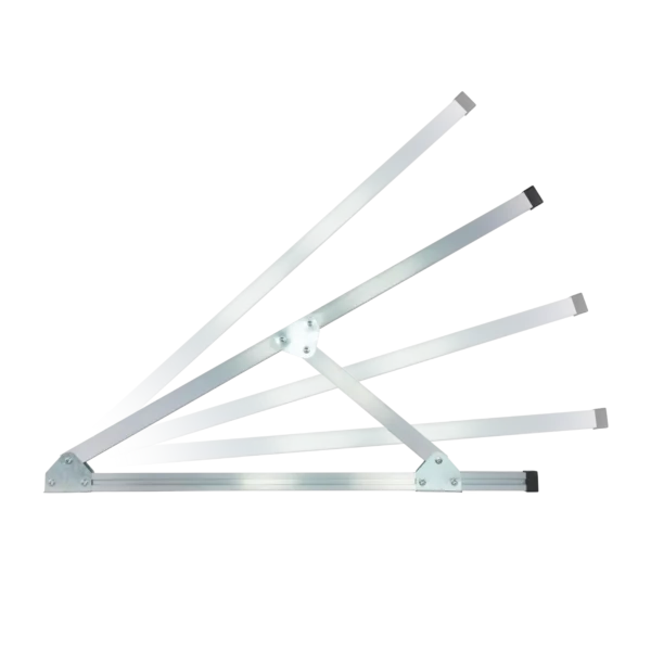 Montageset voor balkoncentrale voor tuin, plat dak en muur.