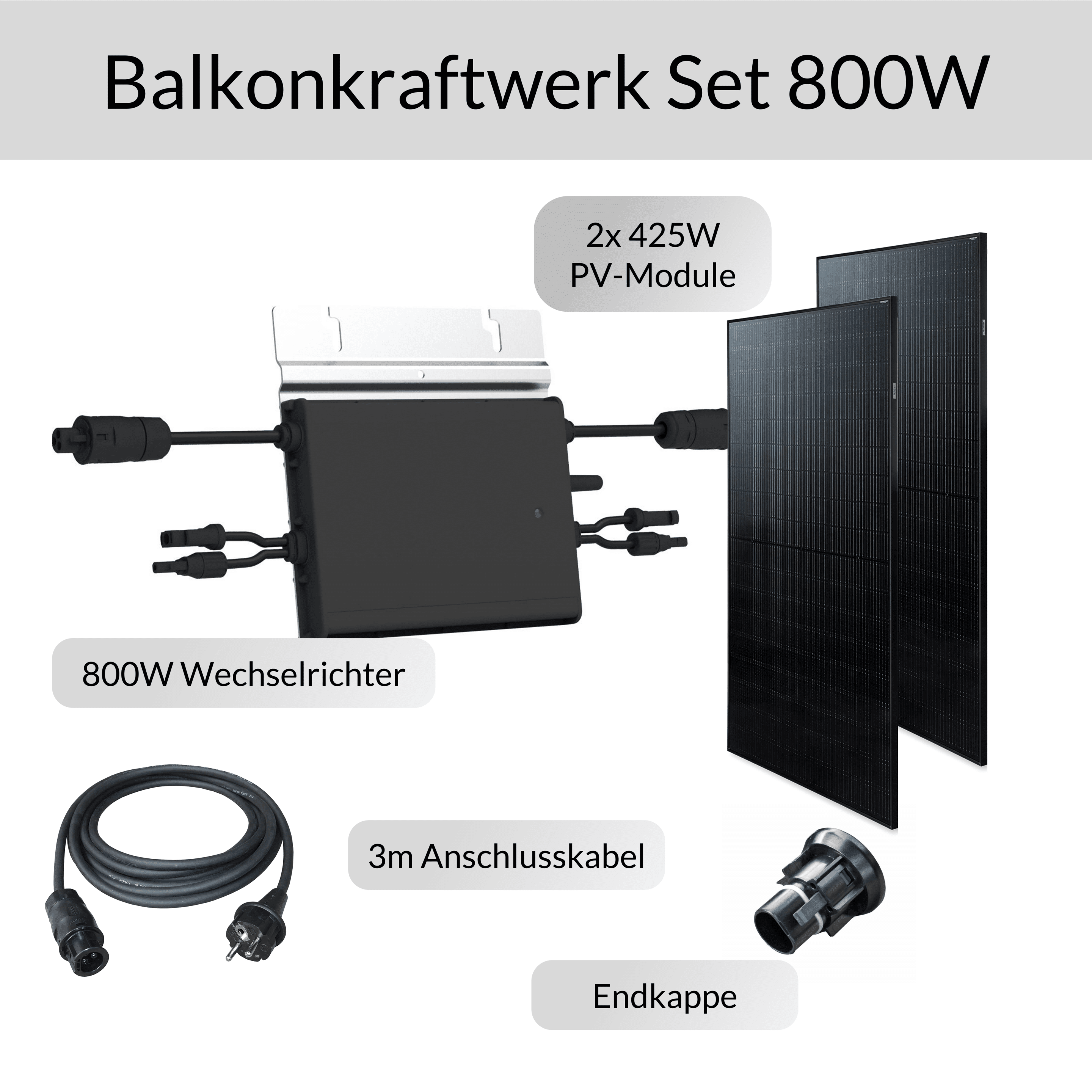 Balkon centrale set 800W