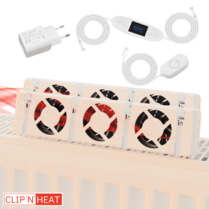 Ventilator duoset voor kamers van 15m²