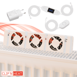 Radiatorventilator enkele set voor kamers van 10m²