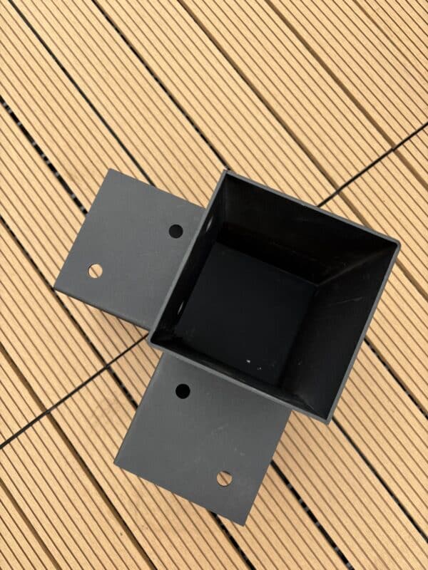 Buitenhoekconnector zonder muuraansluiting 100x100