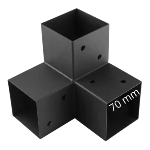 Y-hoekconnector Postconnector 70mm